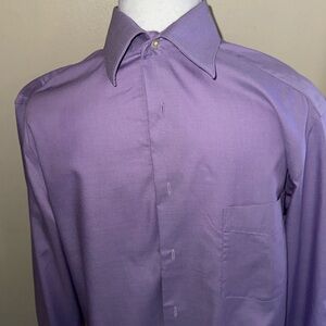 Covington purple button down dress shirt size small (14-14.5 32-33)